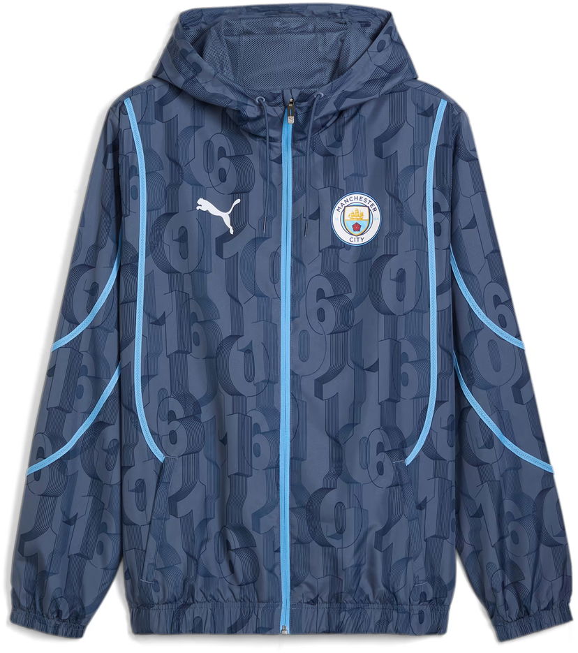 Takki Puma MCFC Prematch Woven Jacket 2024/25 Sininen | 777580-22