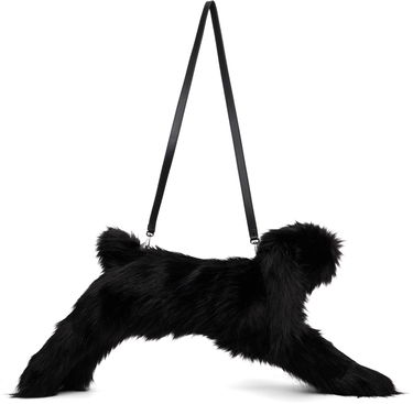 Olkalaukku Simone Rocha Simone Rocha Faux Fur Hare Crossbody Bag Musta | BAG197B 0815, 0