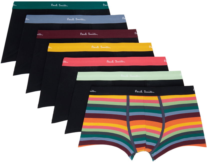 Nyrkkeilijät Paul Smith Seven-Pack Black & Multicolour Boxers Monivärinen | M1A-914-M7PKQ-79
