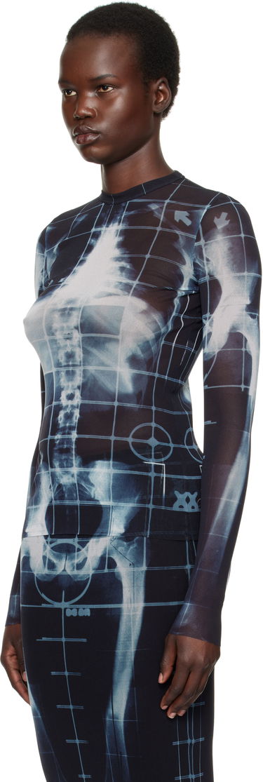 Mekko Jean Paul Gaultier Jean Paul Gaultier 'The Squeletor' Mesh T-Shirt Musta | 25/33-F-TO241-T580-005956, 3