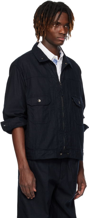 Takki Engineered Garments Engineered Garments Trucker Denim Jacket Musta | 25S1D007, 4