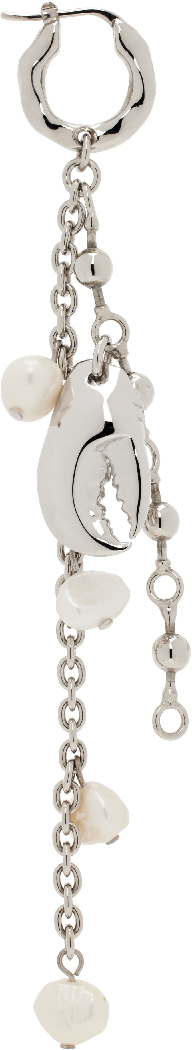 Korvakorut Acne Studios Acne Studios Claw Charm Drop Earring Metallinen | C50454-