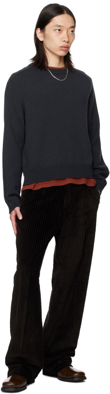 Villapaita OUR LEGACY OUR LEGACY True Roundneck Sweater Tummansininen | M4253TO, 3