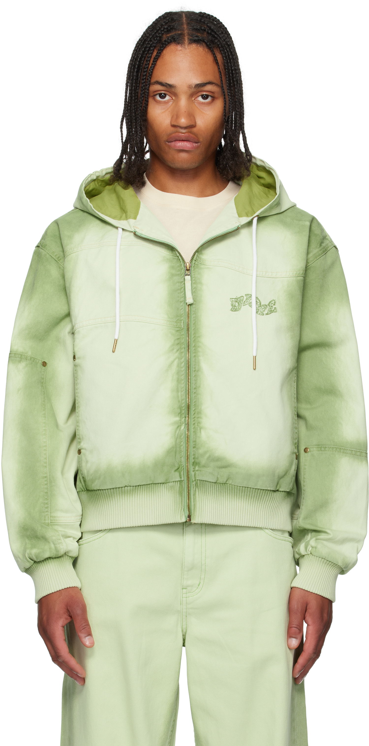 Takki Dime Dime Hooded Utility Jacket Vihreä | DIMESU251MAT, 0