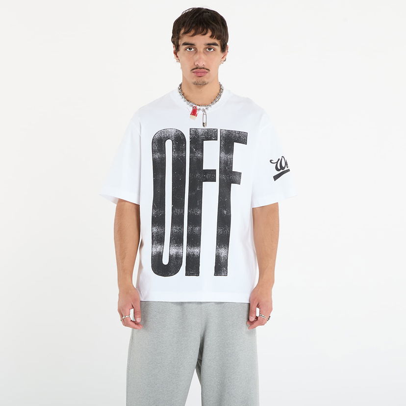 T-paita Off-White Off-White Big Off Diag Skate S/S T-Shirt Valkoinen | OMAA120F25JER00L0110