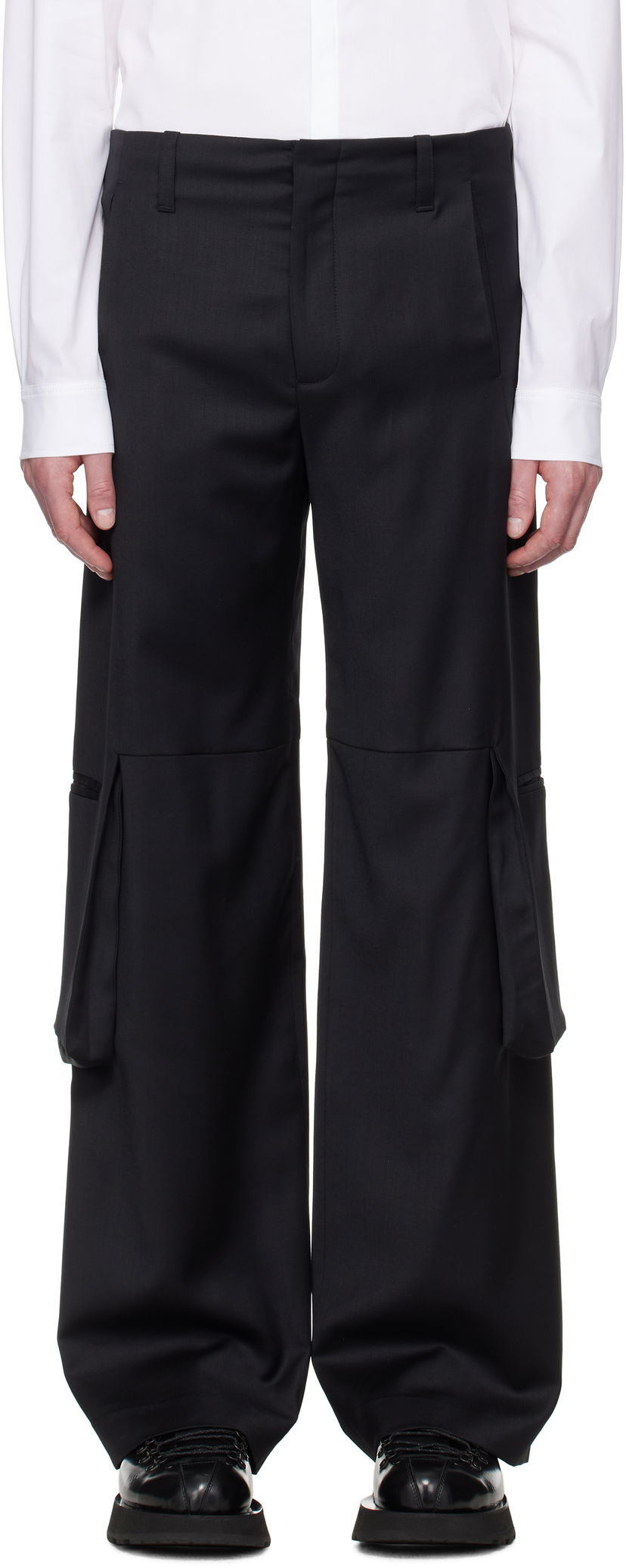 Cargo housut HELIOT EMIL HELIOT EMIL Ferro Tailored Cargo Pants Musta | SS25_M_10_198_BLK01