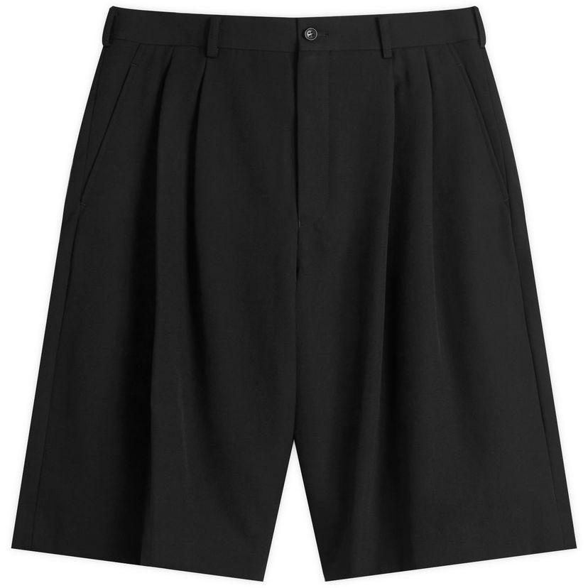 Shortsit Comme des Garçons Homme Plus Wool Shorts, Size Large Musta | PP-P051-W25-1