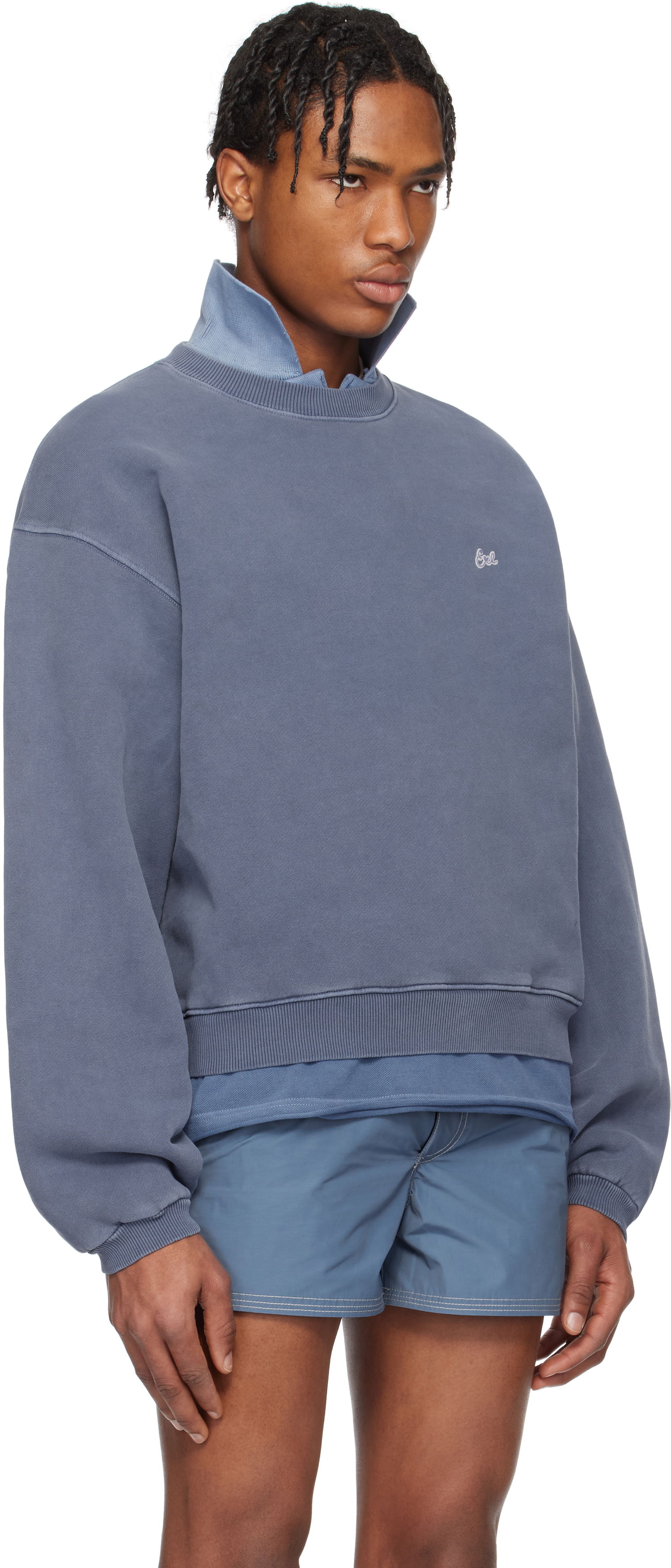 Villapaita ERL ERL Crewneck Sweatshirt Sininen | ERL10T027, 1