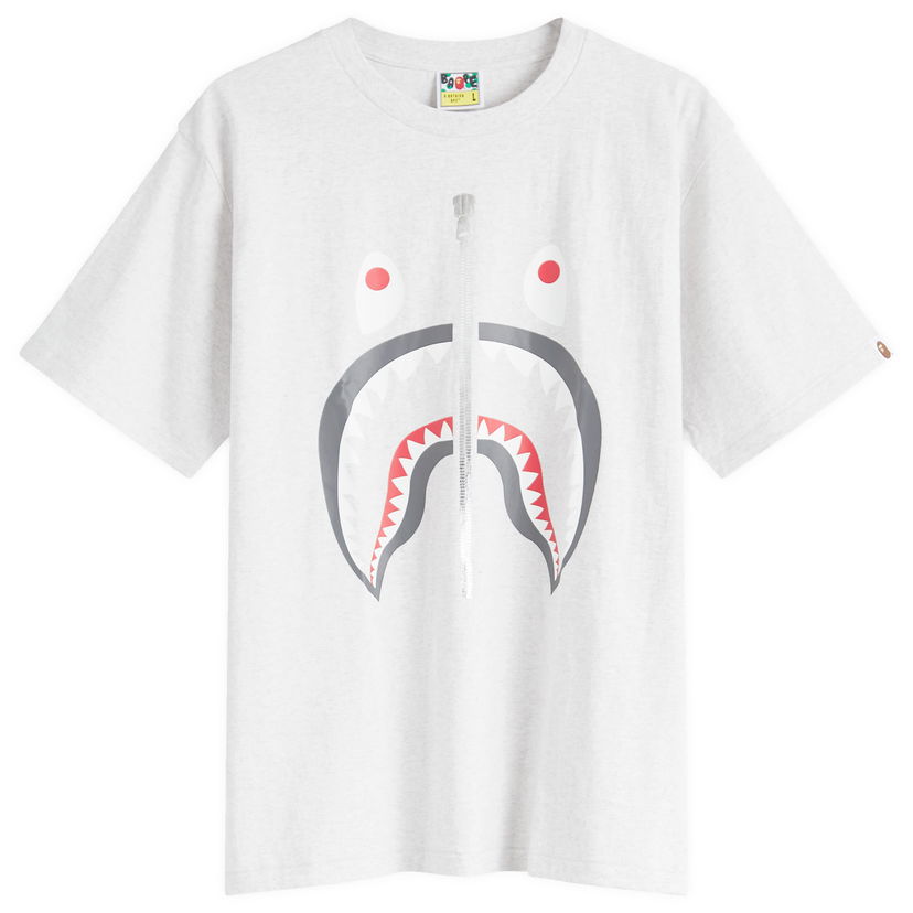 T-paita BAPE Classic Shark Graphic T-Shirt Valkoinen | 001TEK801003M-GRA