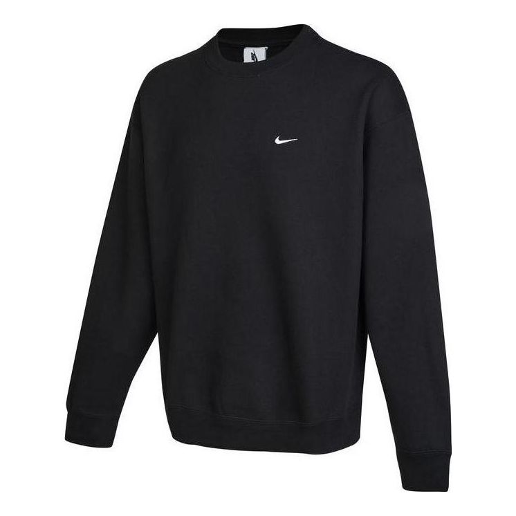 Villapaita Nike Crewneck Solo Swoosh Sweatshirt Musta | DX1362-010