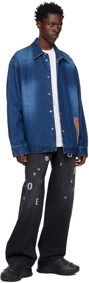 Paita We11done Painted Denim Jacket Sininen | WD-DJ3-22-312-U-BL, 3