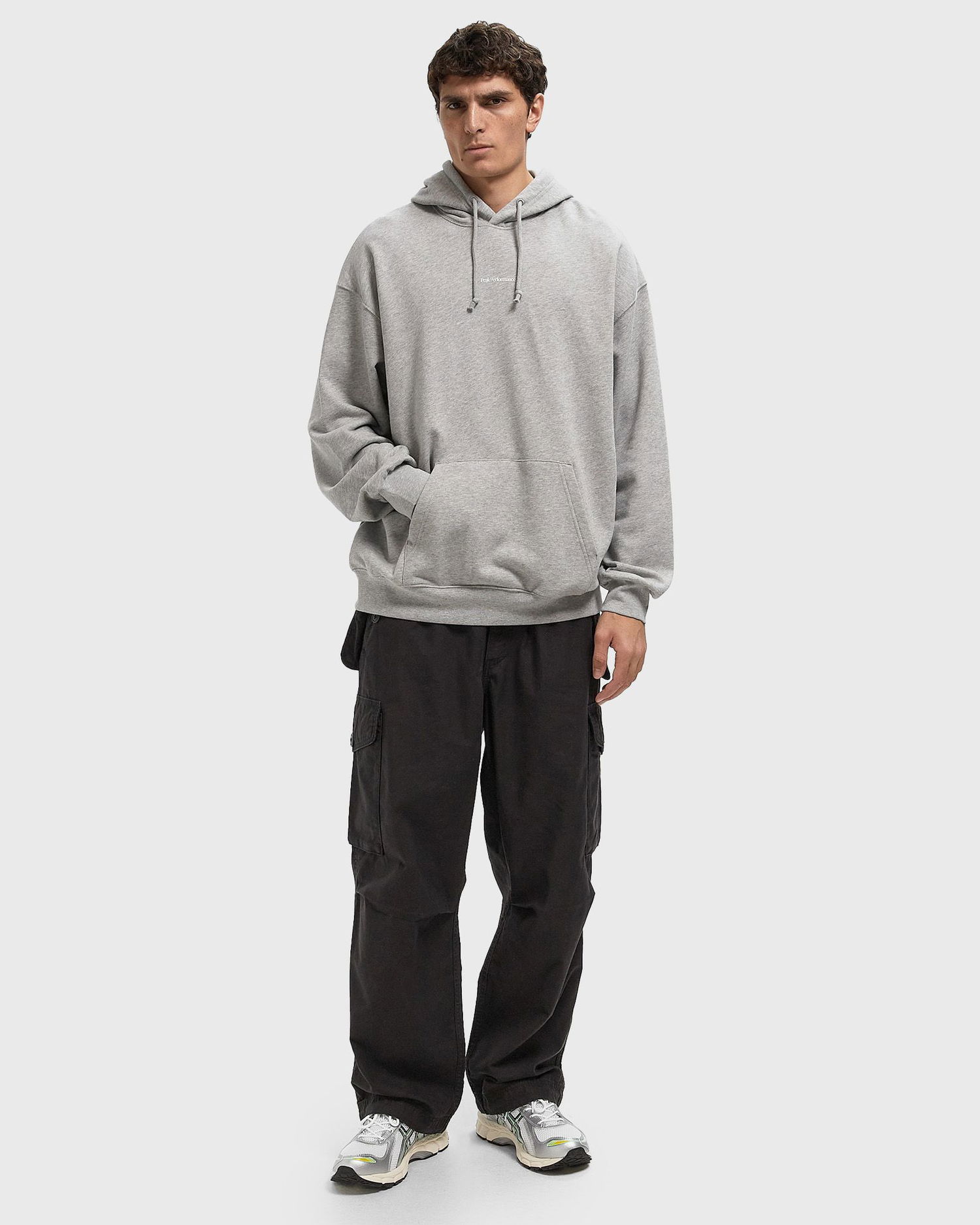 Huppari Peak Performance Original Terry Hoodie Harmaa | G80276070, 1
