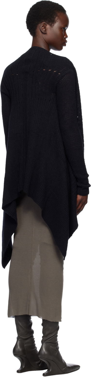 Villapaita Rick Owens Rick Owens Hollywood Medium Wrap Cardigan Musta | RP01E7642 KGRID, 2