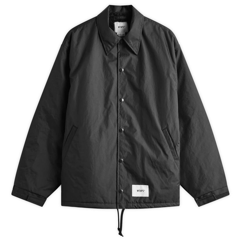 Tuulitakki WTAPS Boa Lined Coach Jacket Musta | 242TQDT-JKM01-BLK