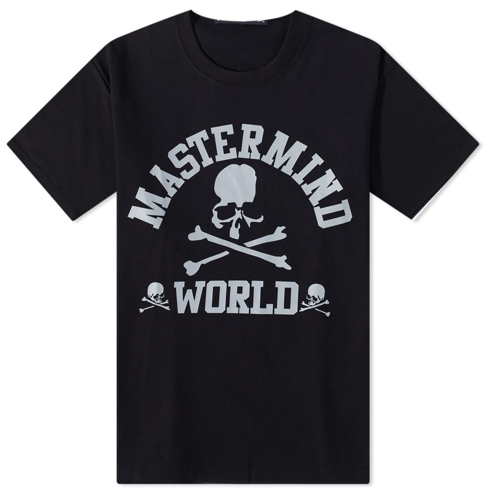 T-paita Mastermind WORLD College Logo Tee Musta | MW22S09-TS038-BLK, 0