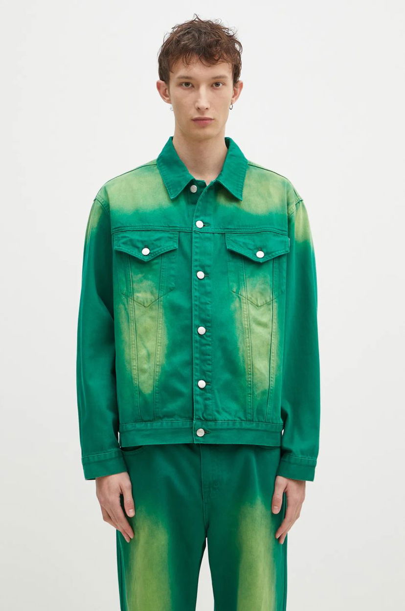Takki BILLIONAIRE BOYS CLUB Oversized Garment Dyed Denim Jacket Vihreä | B24411