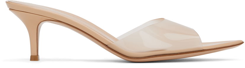 Tennarit ja kengät Gianvito Rossi Elle 55 Stiletto Heel Open Toe Sandals Beige | G15120-55RIC-GSV