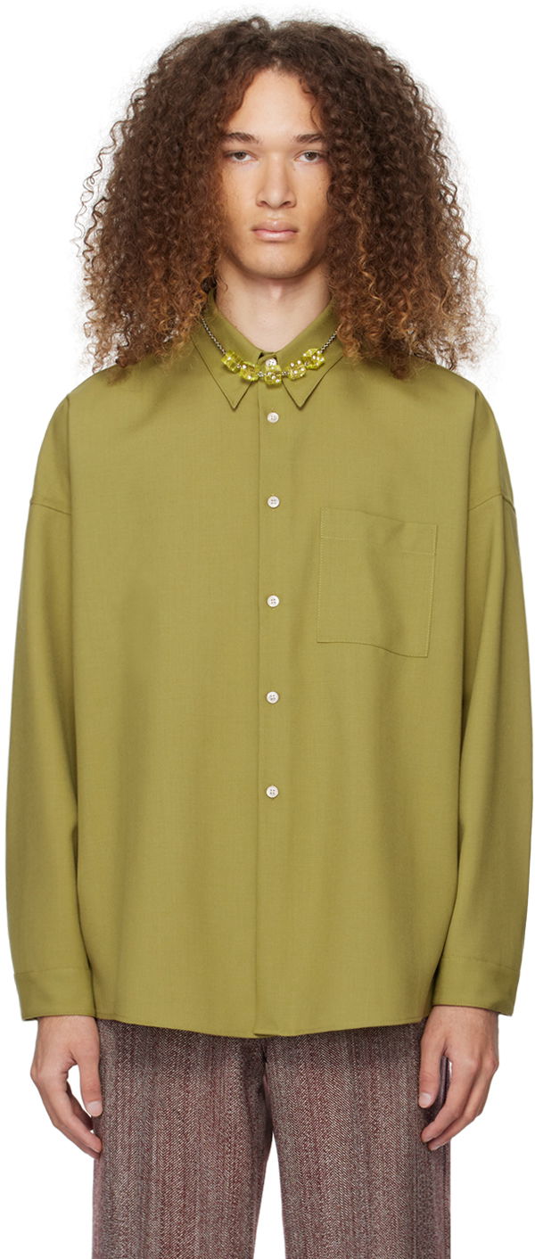 Paita Marni Button-Down Shirt Vihreä | CUMU0061A3 TW839