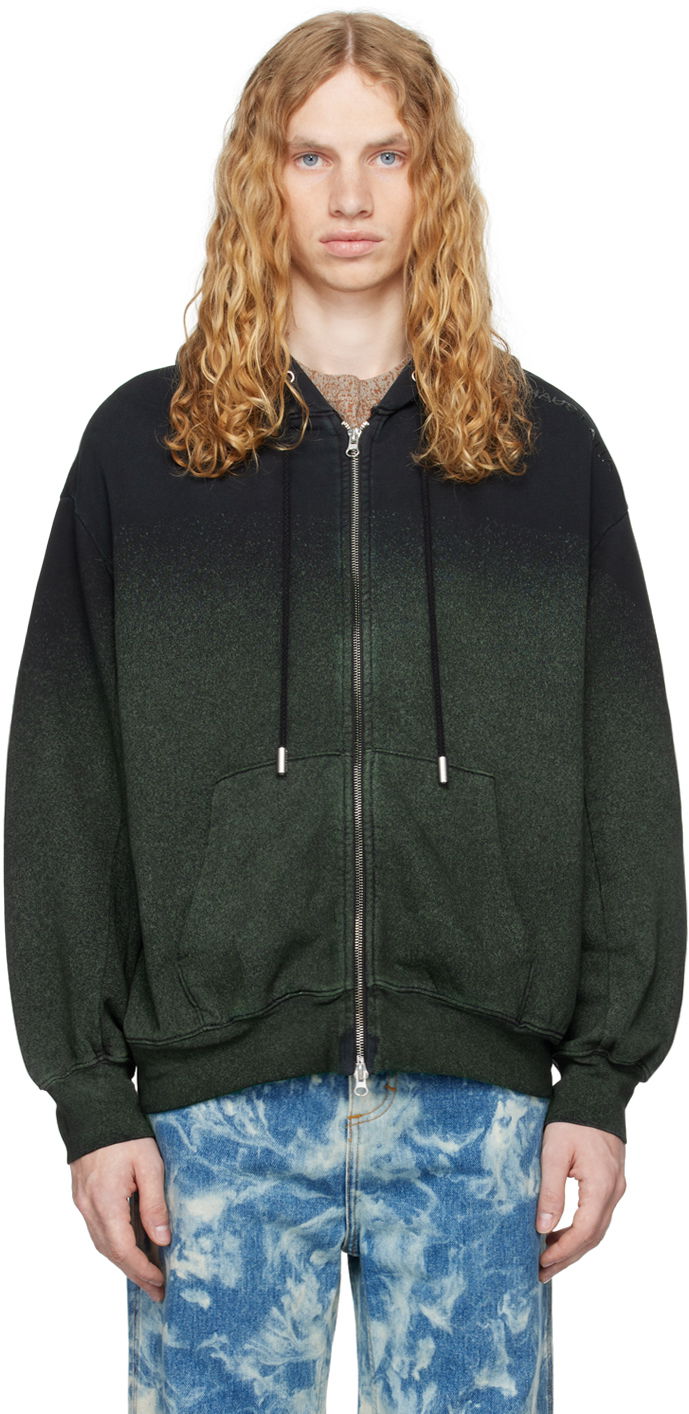 Huppari Eckhaus Latta Zip Hoodie Musta | 1103-EL-PF24-A - ASTROTURF