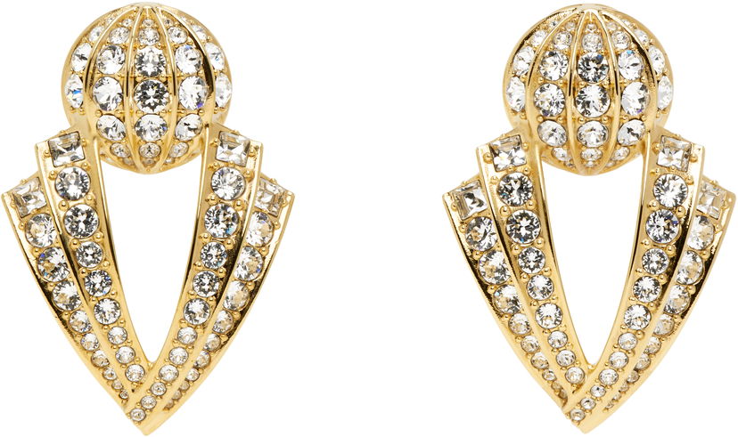 Korvakorut Valentino Valentino Garavani Gold-Tone Crystal Clip-On Earrings Keltainen | 6W0J0Y95YCW