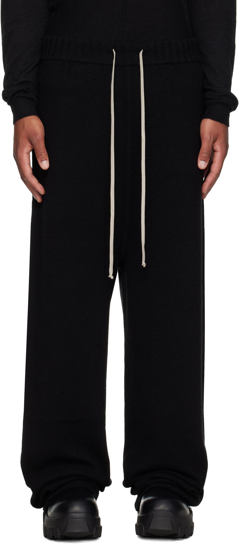 Verryttelyhousut Rick Owens Rick Owens Concordians Track Sweatpants Musta | RU02E1668 KLWS