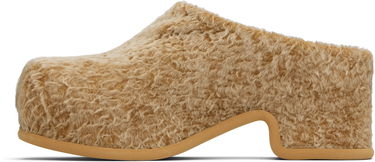 Kengänhoito Dries Van Noten Dries Van Noten Shearling Slip-on Loafers Beige | MS251-758, 2