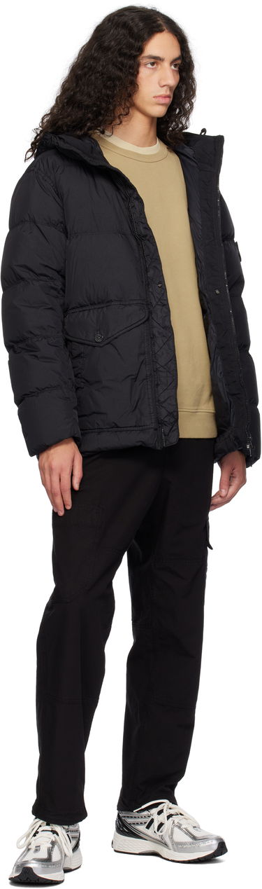 Puffer takki Stone Island Stone Island Crinkle Reps R-NY Down Jacket Musta | 811540723, 4
