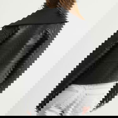 Takki Samsoe Samsoe Sashira Leather Jacket Musta | F25400033-CLR000021, 3