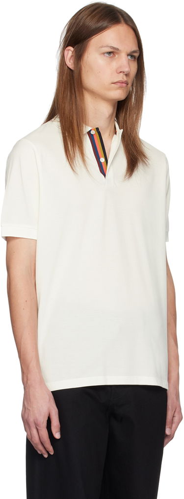 Poolopaita Paul Smith Paul Smith Artist Stripe Placket Polo Valkoinen | M1R-698PP-L00086-01, 1