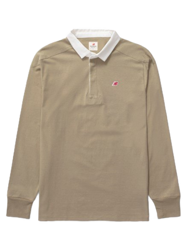 Poolopaita New Balance Made In Usa Long Sleeve Polo Beige | MT33545TCO
