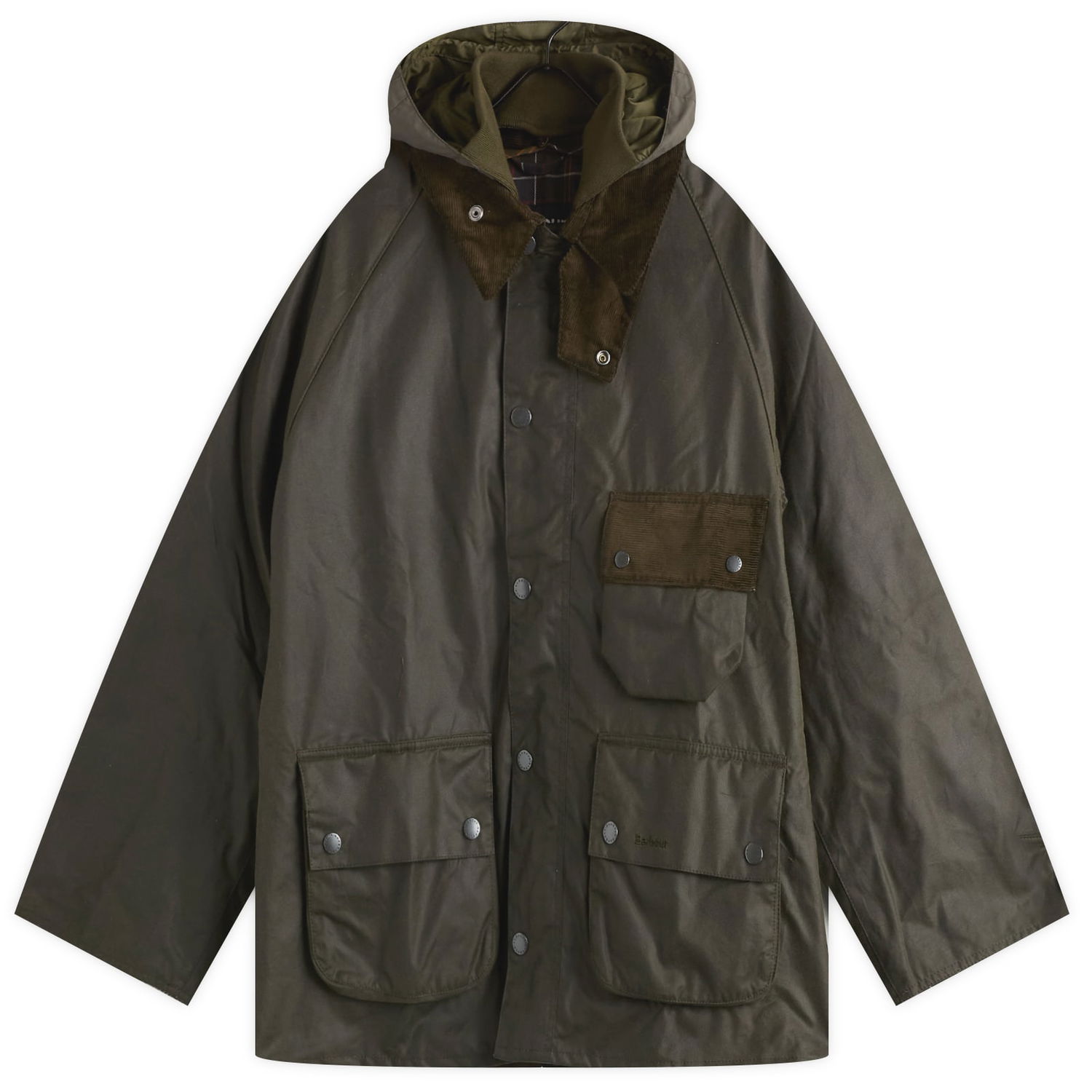 Takki Barbour Heritage + Modified Solway Wax Jacket Size Large Vihreä | MWX2479OL71, 1