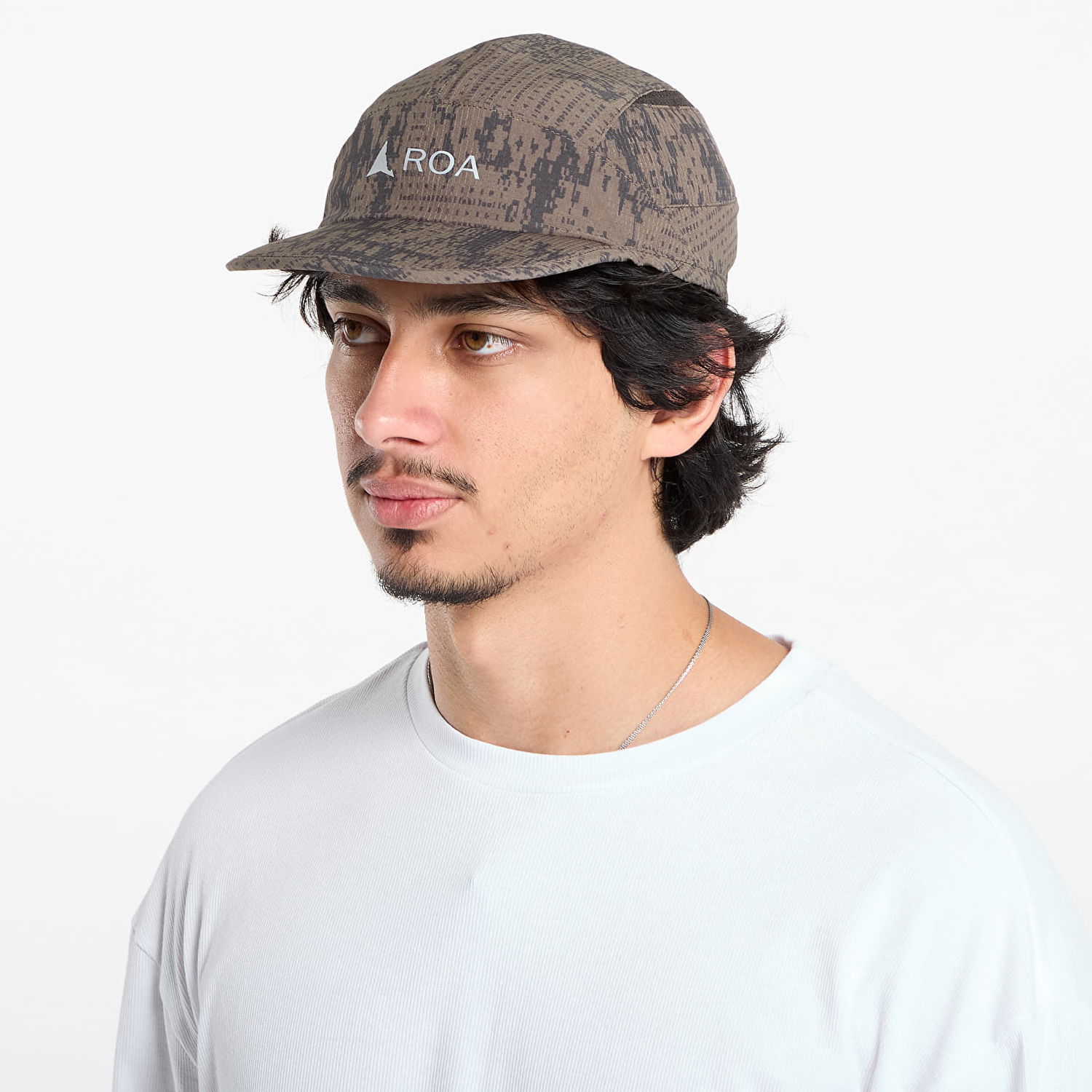 Korkki ROA ROA Bri Melted Print Open Weave Cap Ruskea | RBMW299FA54 GRN0010, 1