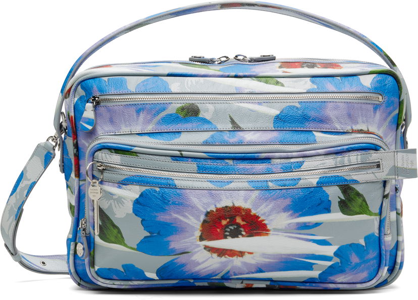 Olkalaukku Acne Studios Acne Studios Camero Floral-Print Camera Bag Sininen | A10433-