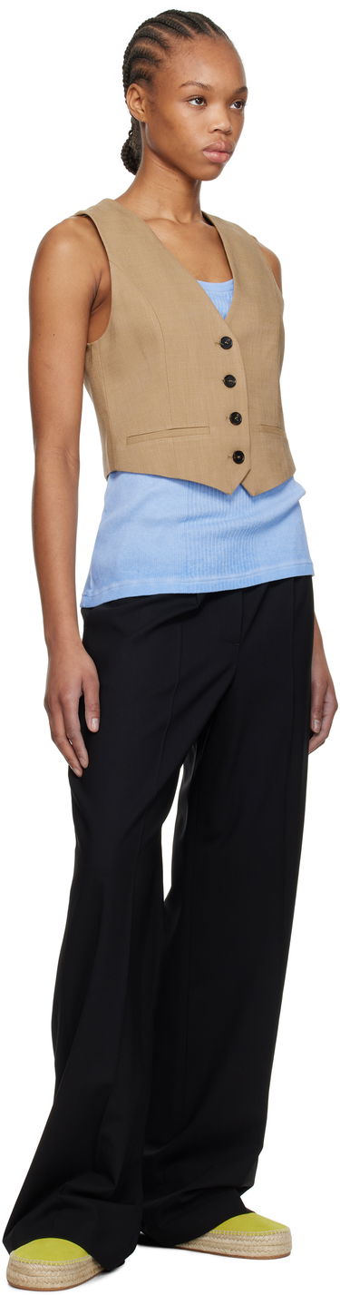 Liivi MSGM MSGM Button Vest Ruskea | 3841MDW01 257106, 3