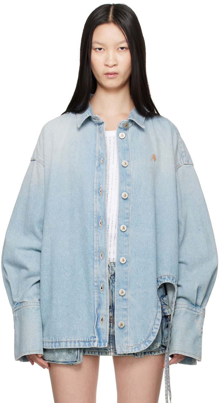 Paita The Attico Attico Oversized Denim Shirt Sininen | 247WCB68 D049