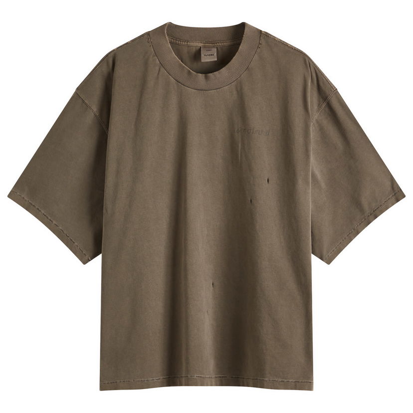 T-paita Won Hundred Won Hundred Houston Italic T-Shirt, Size Large Ruskea | 3612-12071
