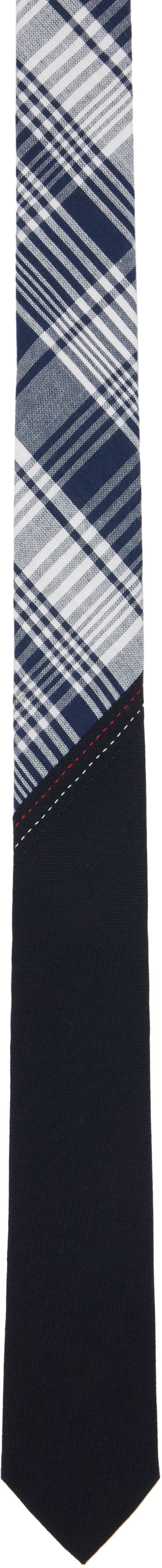 Huivi Thom Browne Thom Browne Classic Bias Combo Madras Check Tie Sininen | MNL038C-07847