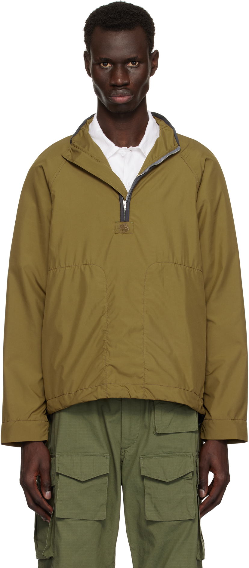 Tuulitakki Ranra RANRA Ganga Mini Ripstop Track Jacket Vihreä | AMSS25TR01552