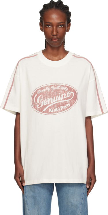 T-paita Ksubi Ksubi 'Genuine' Boyfriend Short Sleeve T-Shirt Valkoinen | WPF25TE007, 0