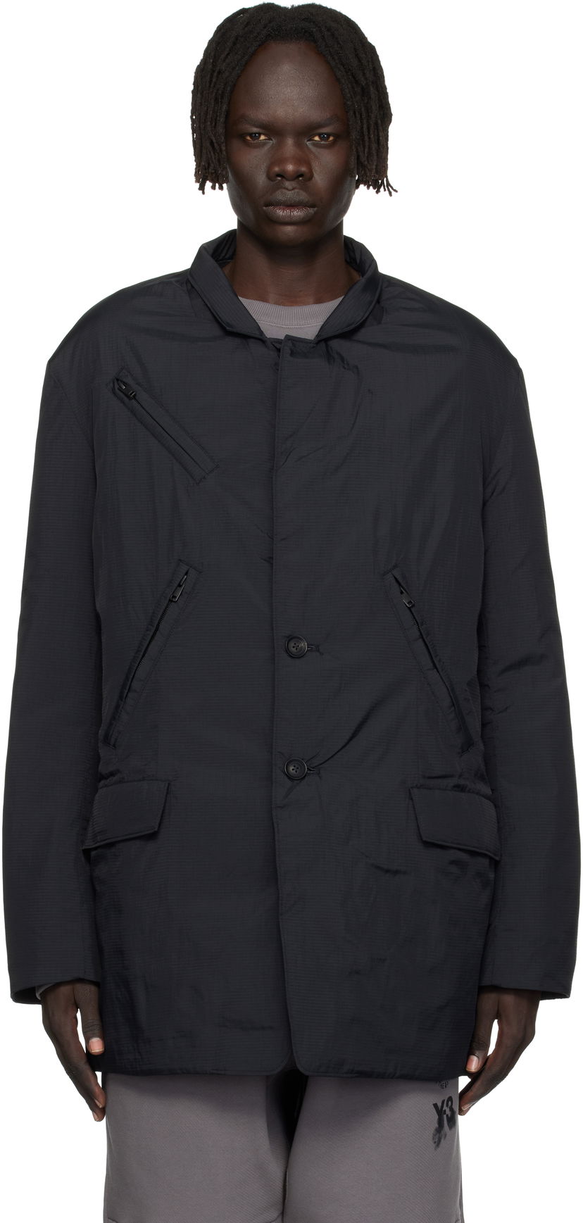 Puffer takki Y-3 Y-3 Padded Jacket Musta | KB0044