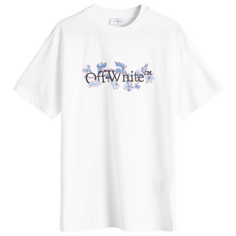 T-paita Off-White Flower Bookish Reg T-Shirt Valkoinen | OWAA089F24JER0030184