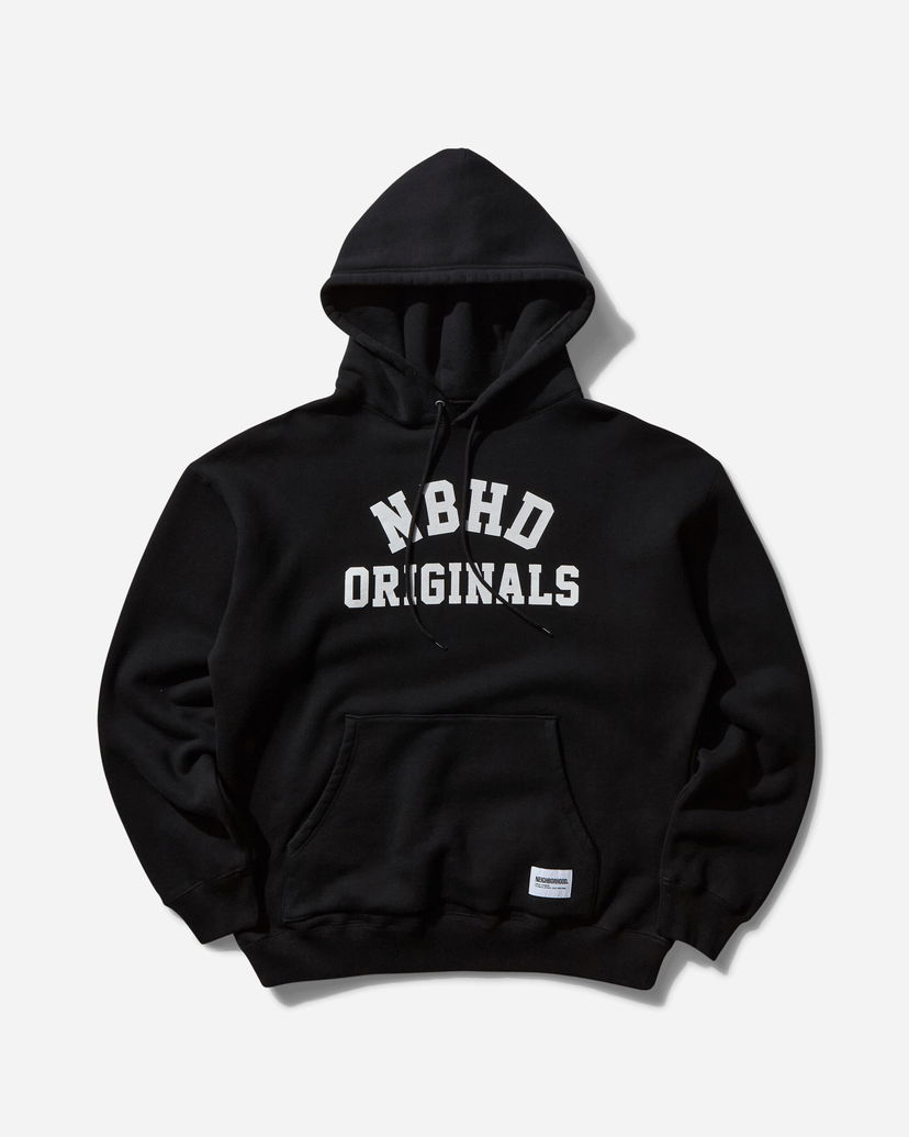 Huppari Neighborhood NBHD Originals Hoodie Musta | 242UWNH-CSM02 BK