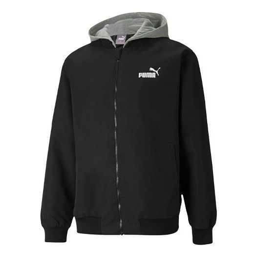 Bomber-takki Puma Block Hooded Jacket Musta | 587153-01
