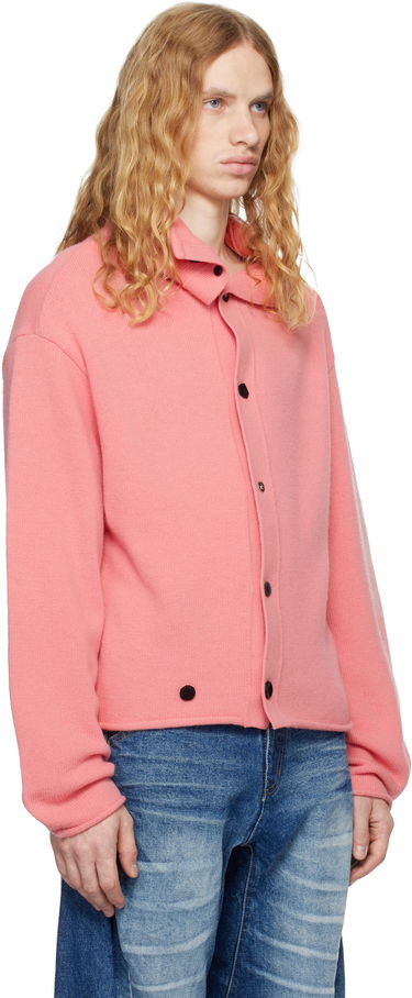 Villapaita ADER ERROR Mock Neck Button Cardigan Vaaleanpunainen | BN01FWKT0703PK, 1