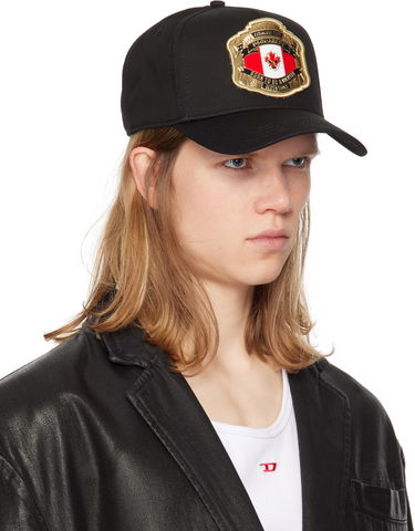 Korkki DSQUARED2 Dsquared2 Boxeur Patch Baseball Cap Musta | BCM0903-05C00001-2124, 1