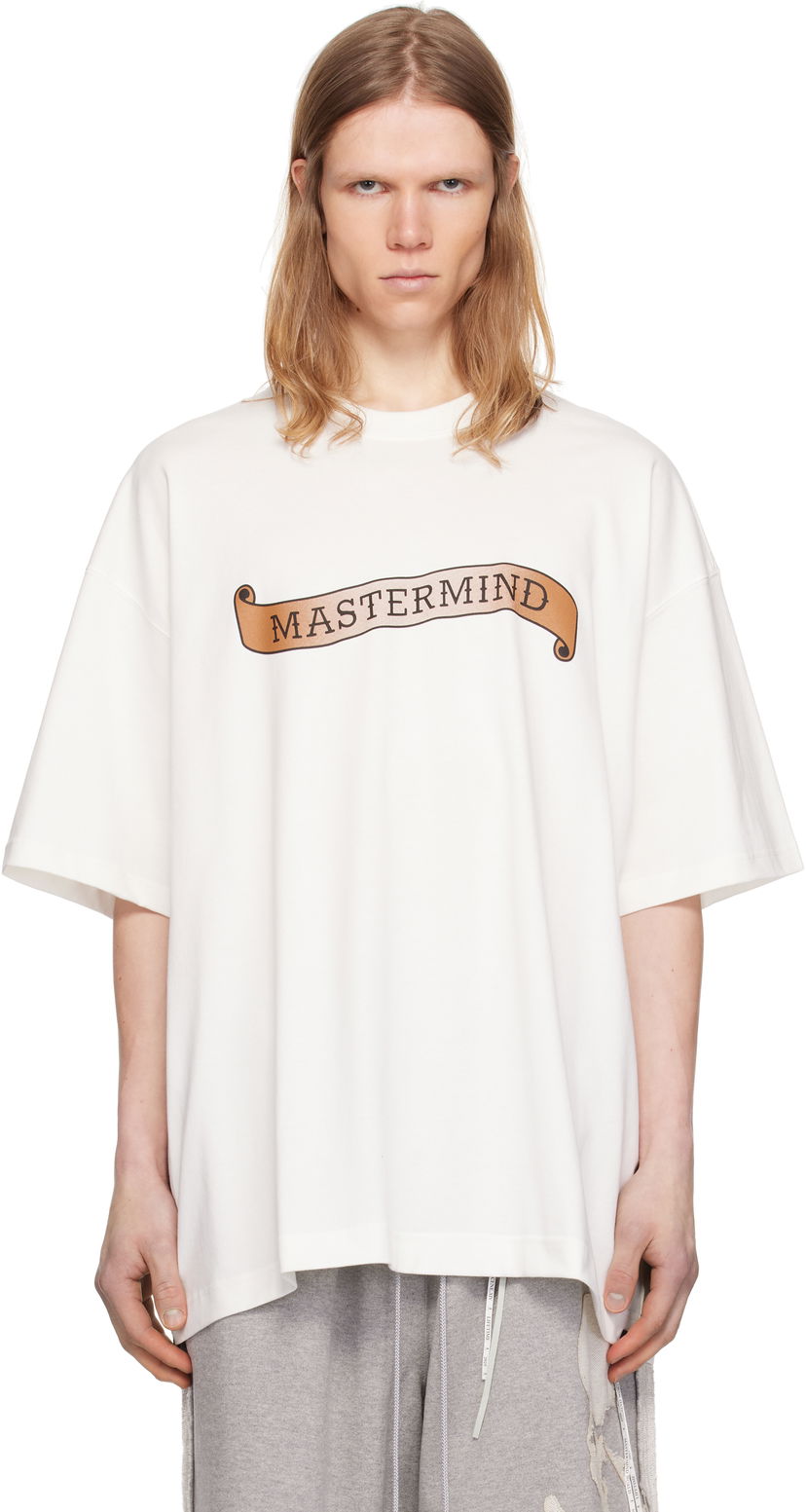 T-paita Mastermind WORLD Mastermind World Oversized Skull Tattoo T-Shirt Valkoinen | MW25S14-TS050-022