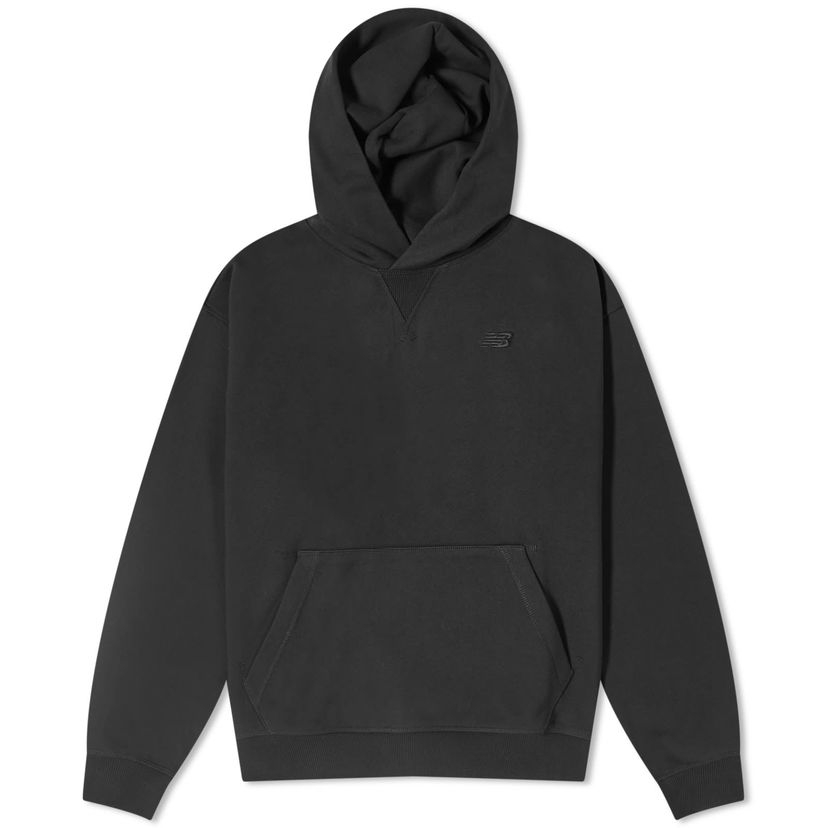 Huppari New Balance NB Athletics French Terry Hoodie Black Musta | WT41537-BK