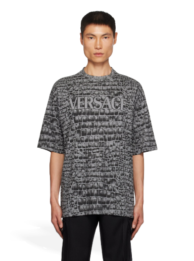 T-paita Versace & Black Coccodrillo Harmaa | 1012592_1A09030