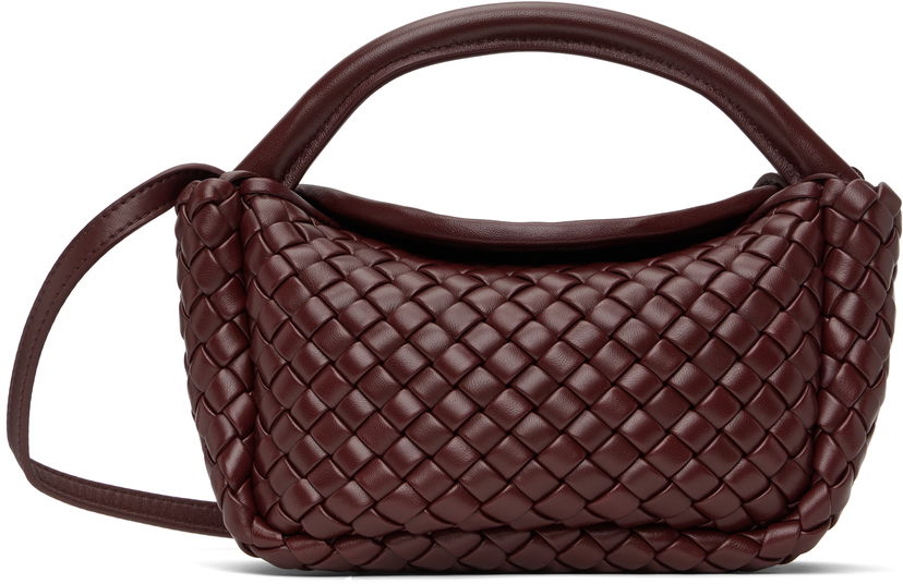 Käsilaukku Bottega Veneta Bottega Veneta Small Cobble Top Handle Bag Burgundia | 805739 V3RG1