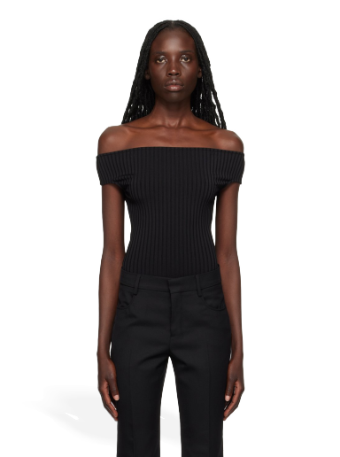 Body AMI Shoulder Bodysuit Musta | FTP603.JE0009